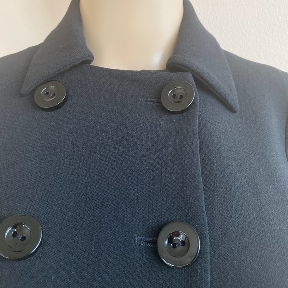 Worth Petites 2 Black Wool Stretch Short Sleeve - Picture 4 of 8